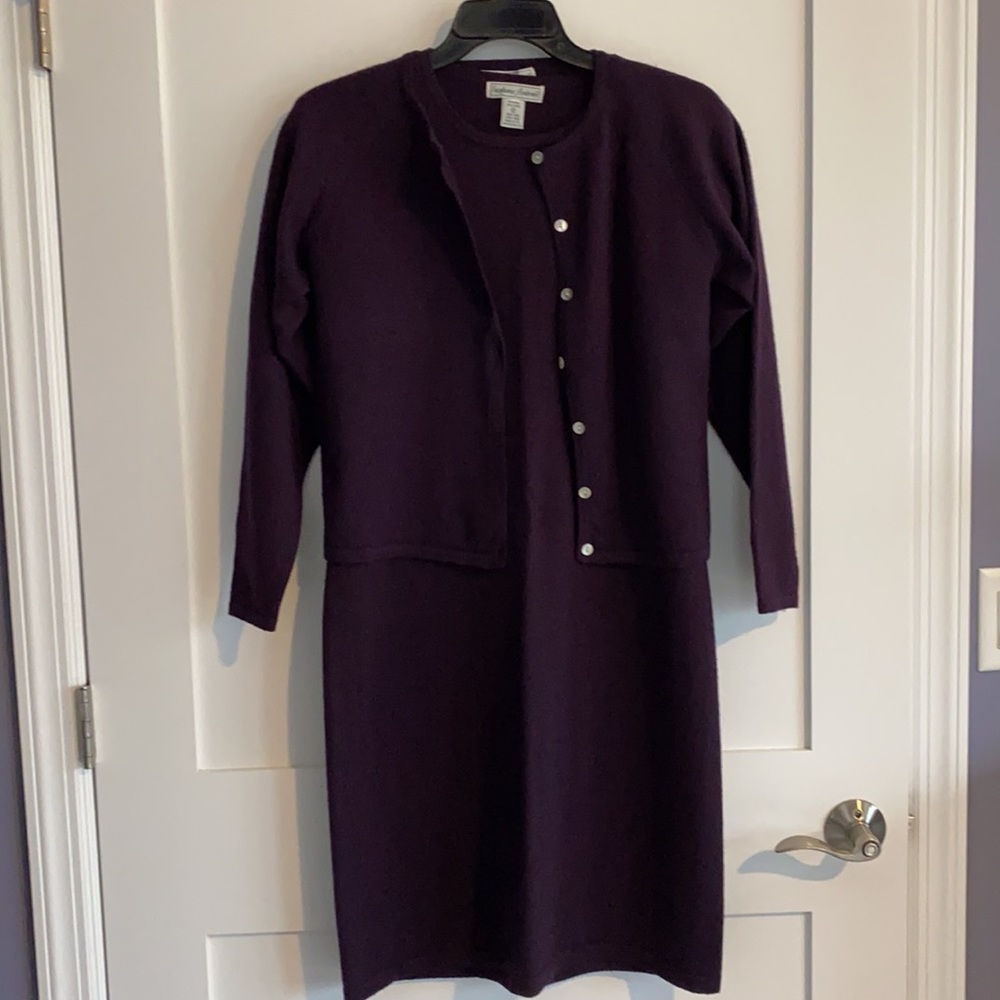 Beautiful wool dress with cardigan